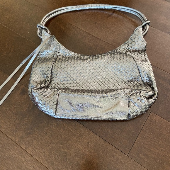 Elliott Lucca woven purse in a metallic colour. - Picture 2 of 3